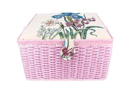 Gamma SBJ-004 шкатулка для швейных принадлежностей 31.5 х 31.5 х 19 см Букет ирис и нарцисс