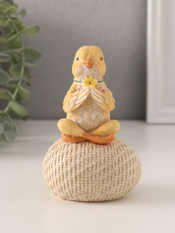 Фигурка полистоун Цыплёнок на яйце: дзен, 7.5?5.5?11.5 см