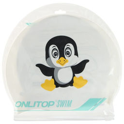 Шапочка для плавания детская ONLITOP Пингвинёнок, силиконовая, обхват 46-52 см  фото 5