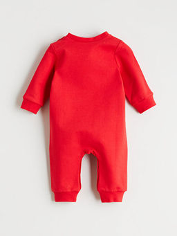 Bask?l? Erkek Bebek Tulum