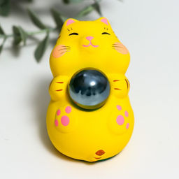 Сувенир керамика Манэки-нэко со стеклянным шаром микс 7,5х5х7,6 см - Simaland фото 3