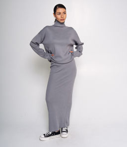 Костюм #КТ3077, серый