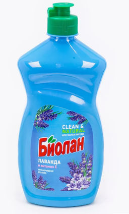 БИОЛАН жидкость д/мытья посуды 450гр Лаванда и Витамин Е (К-1130-3/1433-3)