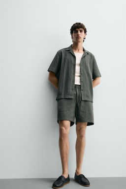 BERMUDA RELAXED FIT ESTRUCTURA / Khaki