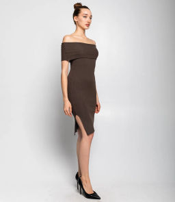 Платье #КТ5396, тёмный хаки