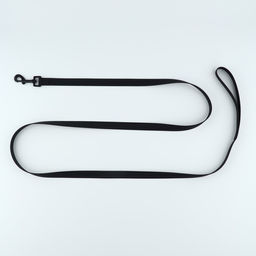 Поводок биотановый 2,5м х 20 мм, чёрный - Пушистое счастье фото 3