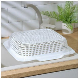 Мойка-сушилка в раковину (белый) 365x420x75мм 290106 "Виолет"