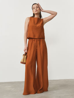 Топ из лиоцелла 06211311 терракот