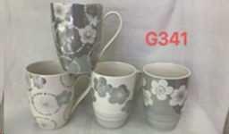 Кружка Цветы / G341 /уп 72/