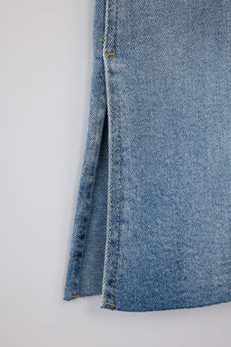 Siyah Y?rtmac Detayl? Yuksek Bel Flare Jeans TWOAW26JE00022 - Trendyolmilla фото 6