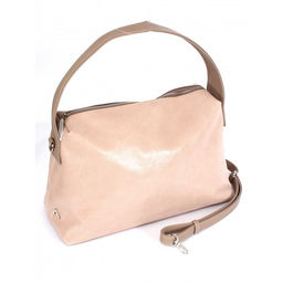 Сумка женская натуральная кожа ADEL-324/2в (отделка ИСК/КОЖА), 1 отд, плечевой ремень, бежевый 263336