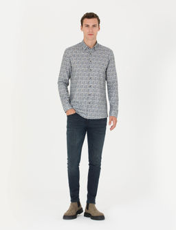 Рубашка Pierre Cardin Slim Fit петрол