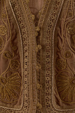 VELVET WAISTCOAT EMBROIDERED BEADS LIMITED EDITION - Zara фото 5