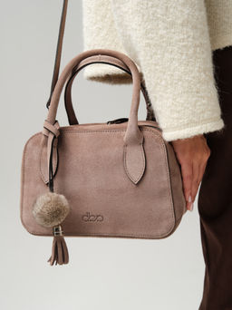 Замшевая сумка Polly DBR 31348 капучино  фото 4