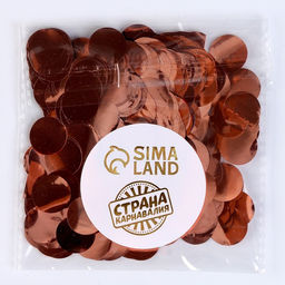 Цена за 2 шт. Наполнитель для шаров «Конфетти круг», d=1.5 см, 10 г