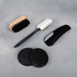 Подарочный набор дорожный для обуви 100% мужик: щётка 2 шт., губка, лопатка