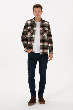 Erkek Bak_r Ekoseli Uzun Kollu Siyah G_mlek - U.s. polo assn фото 4