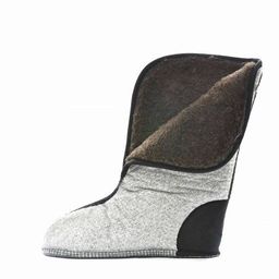 Сапоги Nordman Quaddro с защищенной подошвой ТЭП и флисовым вкладышем до -70С черные с желтым  фото 26