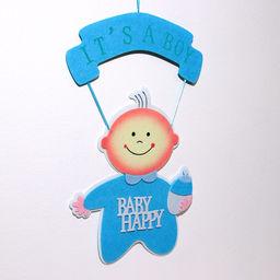 Украшение на гендер пати «Подвеска Baby Happy Boy», 32×32×52 см