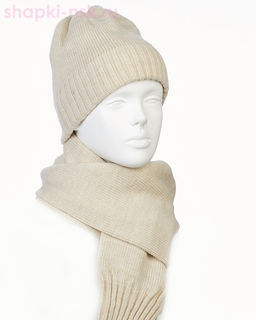 20722 F 1A Брадфорд Комплект женский флис (колпак+шарф) (56-58)