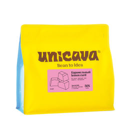 Карамельный lemon curd, молочный шоколад 50 %