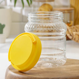 Цена за 2 шт. Банка для хранения продуктов Альтернатива, 1.5 л, пластик, МИКС