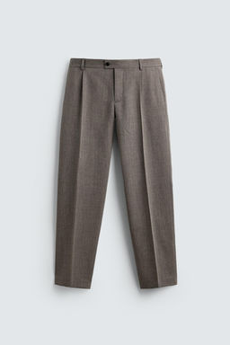 100% WOOL SUIT TROUSERS - Zara фото 6