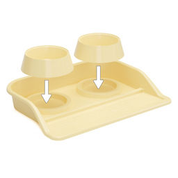 Набор мисок для дом. животных 0,3л с лотком М3183,,