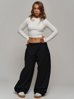 Утепленные брюки с начесом футер багги - Nota bene фото 3