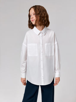 ACOOLA / Блузка детская для девочек Kort молочный  фото 4