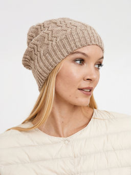 шапка женская с добавлением шерсти с узором - Glenfield фото 8