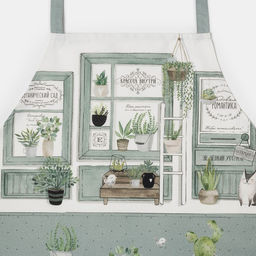 Фартук кухонный Этель «Романтика» 70×60 см, 100% хлопок, саржа 190 г/м²