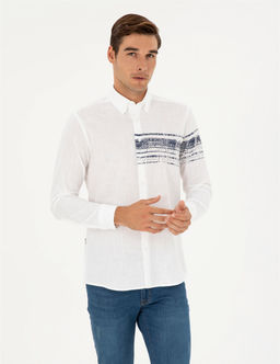 Lacivert Regular Fit Uzun Kollu G_mlek