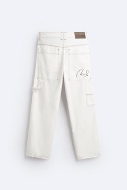 BAGGY JEANS WITH TOPSTITCHING - Zara фото 7