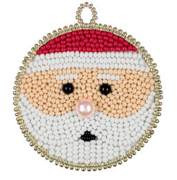 Klart набор для вышивания 10-901 Новогодняя игрушка. Дед Мороз 6 х 6.5 см