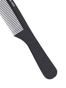 Kristaller Профессиональный гребень для волос с ручкой 06418, карбон, черный, 19,5 см  фото 4