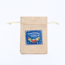 Цена за 5 шт. Мешок подарочный с термонаклейкой, 10 х 14 см - UPAK LAND фото 2