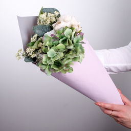 Бумага крафт белый Розовые мечты, 0.68 8 м - Дарите счастье фото 5