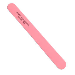 Zinger Пилка для натуральных и искусственных ногтей абразивная прямая / Classic EA-1601, 150/220 грит, розовый