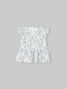 Футболка с баской Цветы - Bungly фото 2