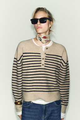 STRIPED KNIT SWEATER - Zara фото 2