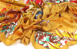 Большой, двусторонний платок из новой, необычной ткани - Tantino фото 6