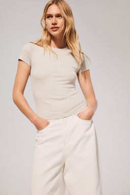 Camiseta en canale de mezcla de modal - H&m фото 2