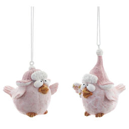 Фигурка декоративная подвесная "Птичка", L5 W5,5 H5 см, 2в.