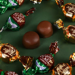 Конфеты шоколадные 23 февраля, с какао и арахисовой пастой, 200 г