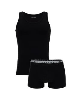 Siyah Pamuklu Atlet Boxer Set - Pierre cardin фото 2