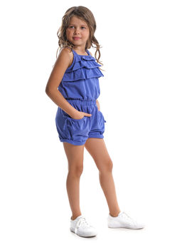 Ромпер с воланами UD 3151 василек - Mini maxi фото 3