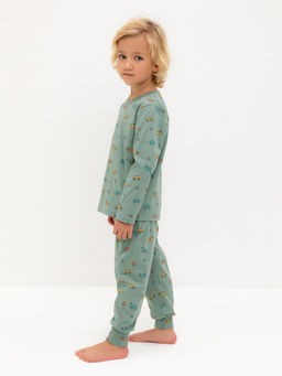 К 1561/весенний зеленый,гонки пижама д/дет яс