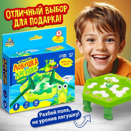 Настольная игра на везение Ловушка для лягушки, мини-версия - Лас Играс kids фото 16