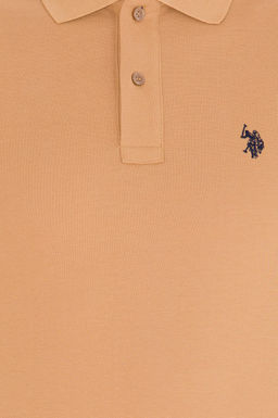 U. S. Polo Assn Мужская базовая футболка цвета поло светло-коричневого цвета - U.s. polo assn фото 6